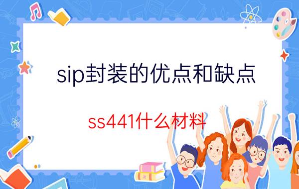 sip封装的优点和缺点 ss441什么材料？